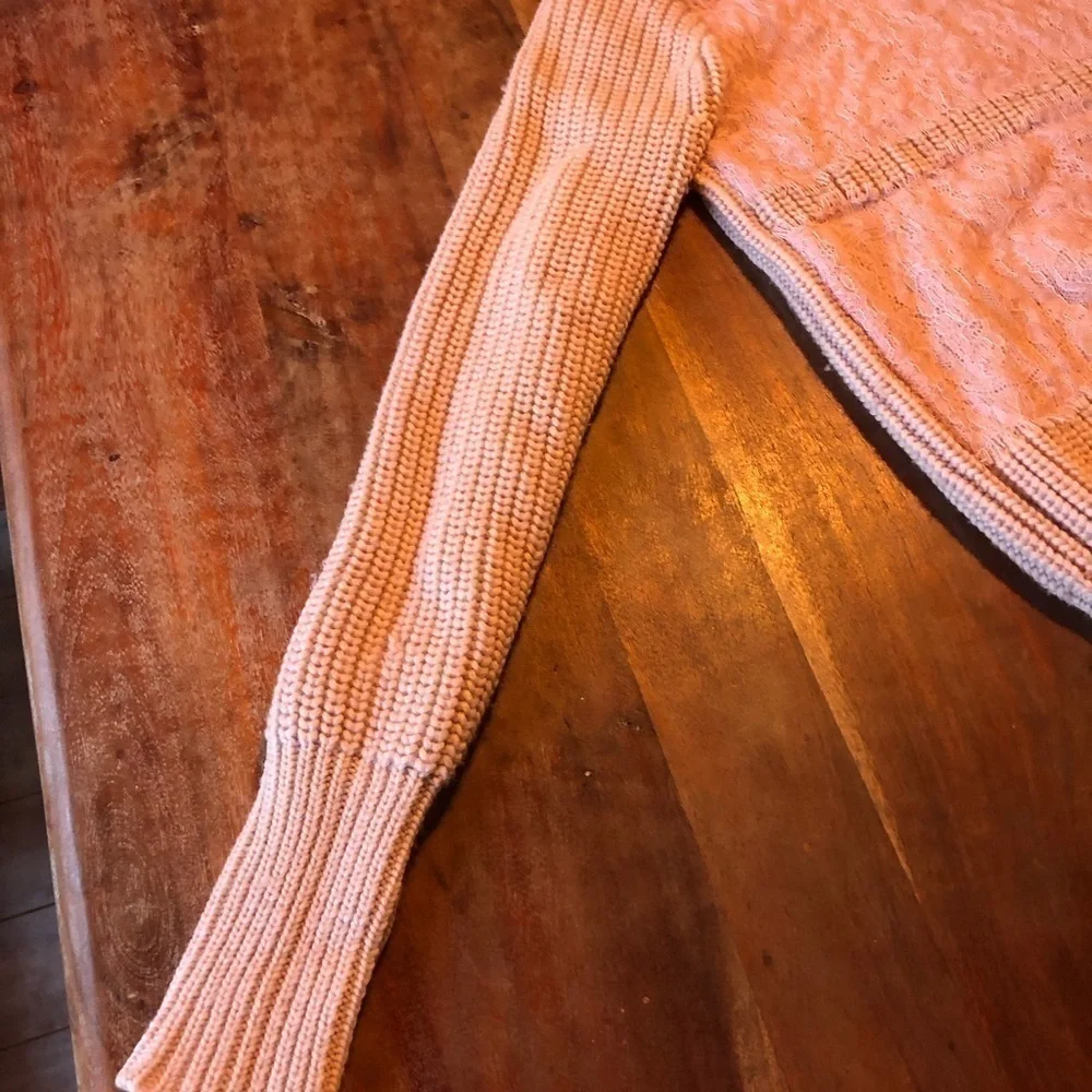 J. Crew Lace Stripe Crewneck Wool Sweater